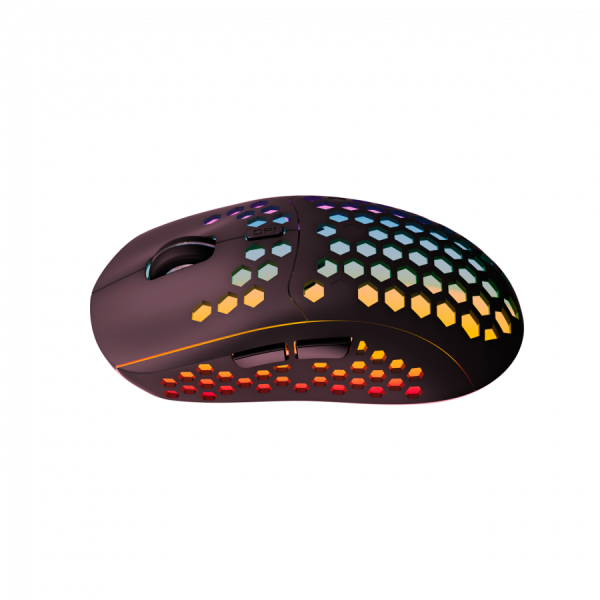 Canyon 7keys Gaming 2.4G wireless mouse, KA8 sensor, DPI up to 1600, rubber coating on panel, Huano 1million switch, 45cm PVC cable, ABS ma