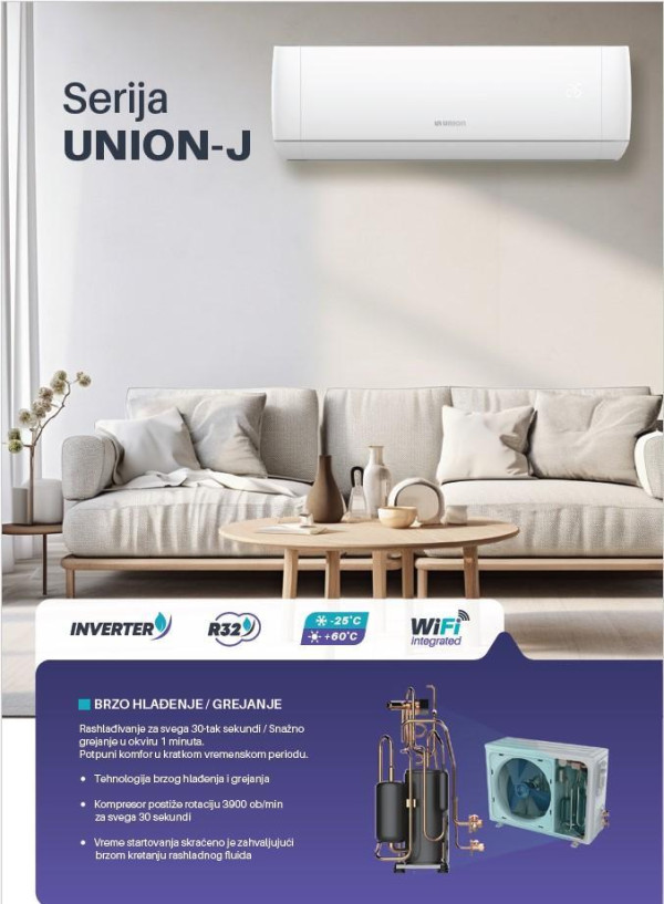 UNION klima Inv 24BTU -25 HB UN-24WJAD3/HB (UN-24WJAD3/HB)