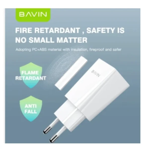 Bavin punjač 2.4A USB-A + kabl type-C bela - PC895Y ( 90027 )