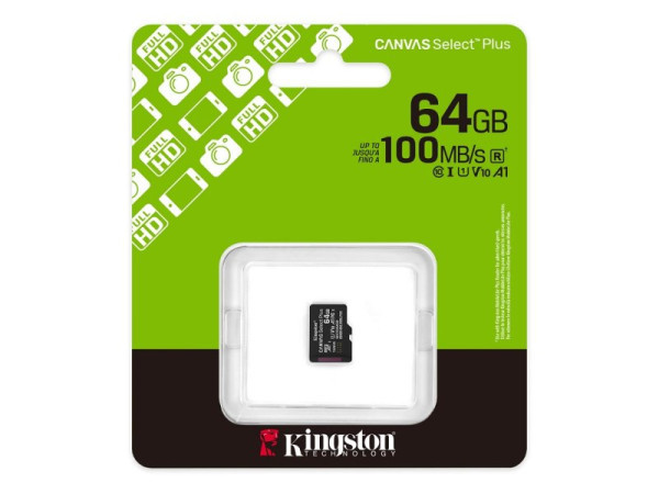 Micro SD Kingston 64GB Canvas Select Plus SDCS364GBSP bez adaptera