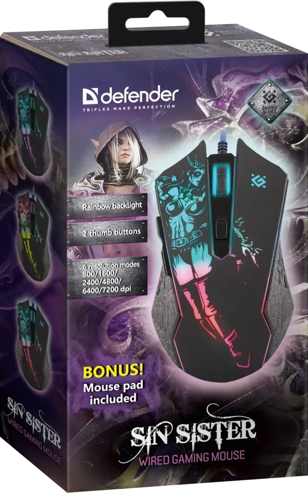 Gaming Miš Defender Sin Sister GM-933 7200dpi