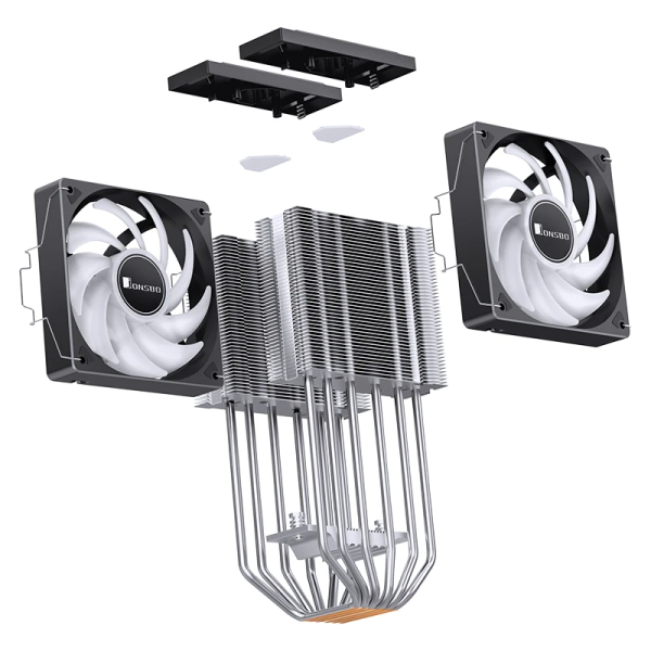 CPU Hladnjak Jonsbo CR-3000E DualTower RGB 260W TDP CRNI