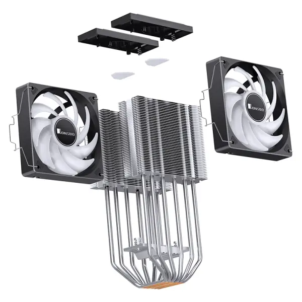 CPU Hladnjak Jonsbo CR-3000E DualTower RGB 260W TDP CRNI