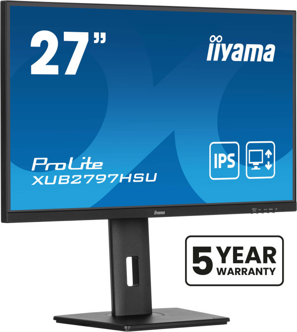 Monitor 27'' Iiyama XUB2797HSU-B2 IPS 1920x1080100Hz1msHDMIDPUSBzvučnici