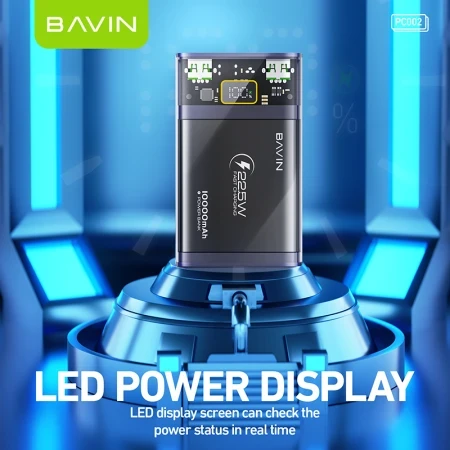 Bavin Power bank 10 000mAh 22.5W - PC002 crna ( 90327 )