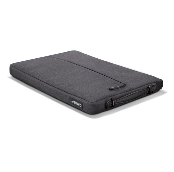 Lenovo 15.6-inch Laptop Urban Sleeve Case, Grey, Water-resistant, Corner bumper, Cushion underneath zipper, Accessory pocket, Anti-slip pul