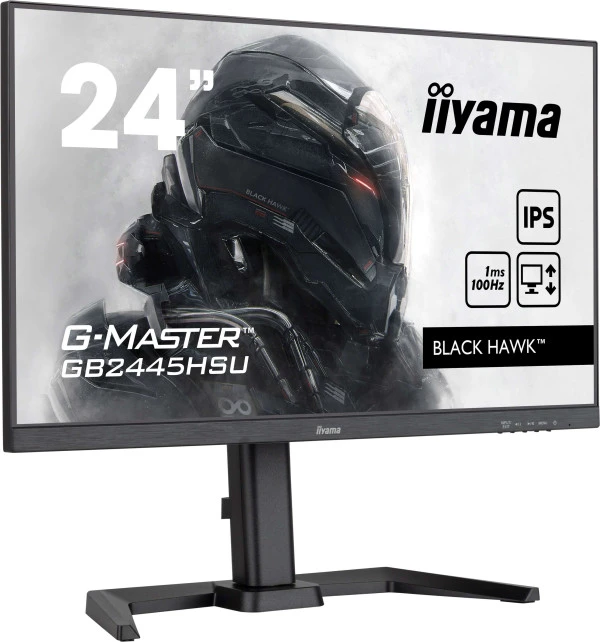 Monitor 23.8'' Iiyama GB2445HSU-B2 IPS 1920x1080100Hz1msHDMIDPUSBpivotzvuč  