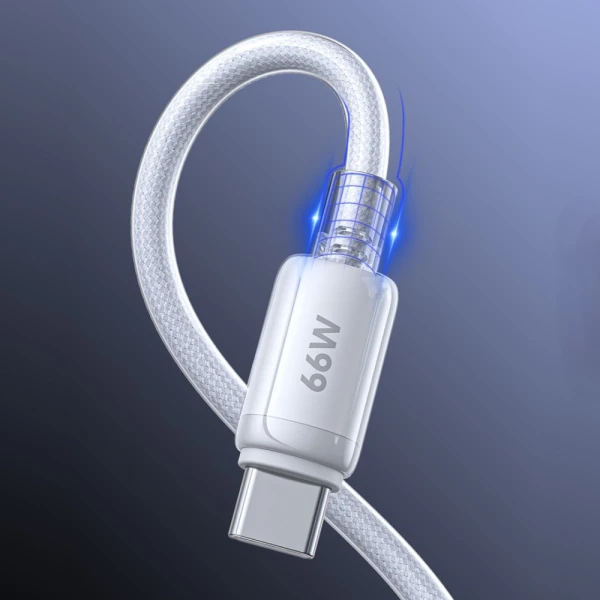 Data kabl REMAX RC-025 lcy Series Fast Charging 6A, 66W, USB na Type C, 1.2m bel