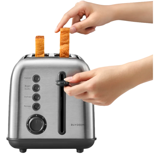 BUYDEEM 2 Slice Toaster, model DT620E, color Stainless Steel, EU ( DT620E-SSEU )