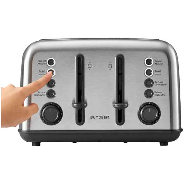 BUYDEEM 4 Slice Toaster, model DT640E, color Stainless Stell, EU ( DT640E-SSEU ) 