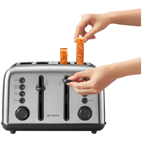 BUYDEEM 4 Slice Toaster, model DT640E, color Stainless Stell, EU ( DT640E-SSEU ) 