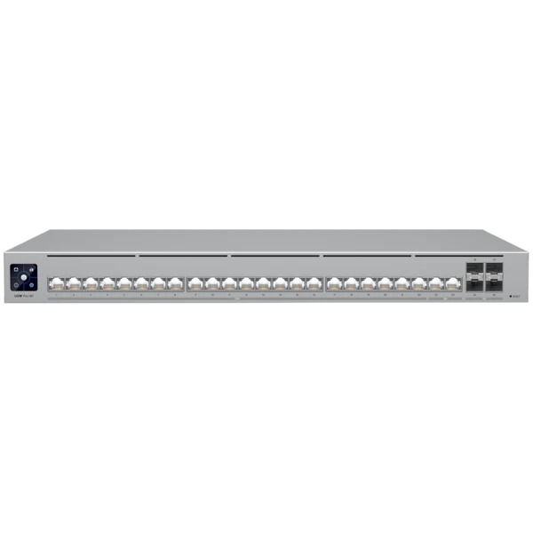 Ubiquiti Layer 3 Etherlighting USW-PRO-HD-24-POE-EU (22) 2.5 GbE, (2) 10 GbE PoE++ ports, (4) 10G SFP+ ports, DC power backup ready ( USW-P