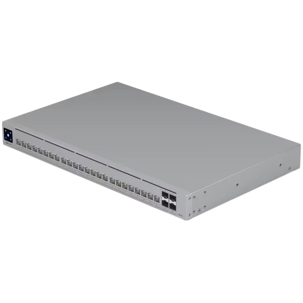 Ubiquiti Layer 3 Etherlighting switch USW-PRO-HD-24-EU, (22) 2.5 GbE, (2) 10 GbE ports, (4) 10G SFP+ ports. DC power backup ready ( USW-PRO