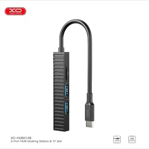 XO Type-C na USB3.0+USB2.0 * 2+TF HUB  4in1 HUB014