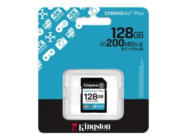 MEM SD 128GB Canvas Go! Plus Kingston SDG4128GB