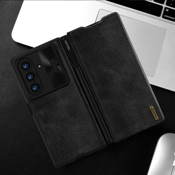 Torbica Nillkin Qin Pro Leather za Samsung F966B Galaxy Z Fold 7 crna (with pen)