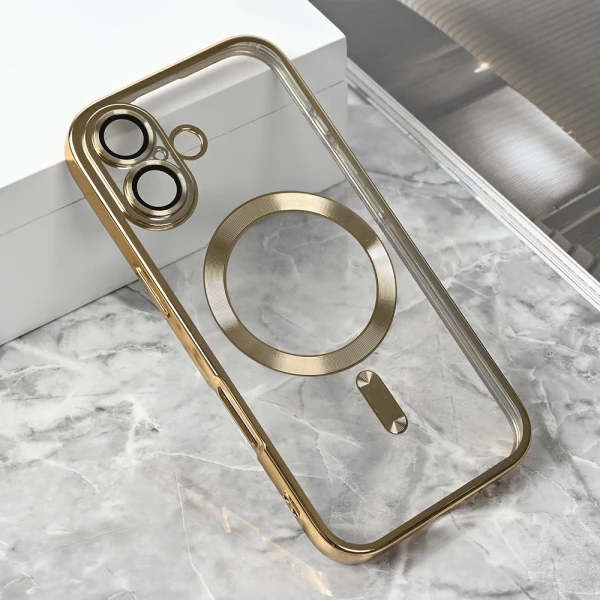 Torbica Magsafe Lux za iPhone 17 6.3 zlatna