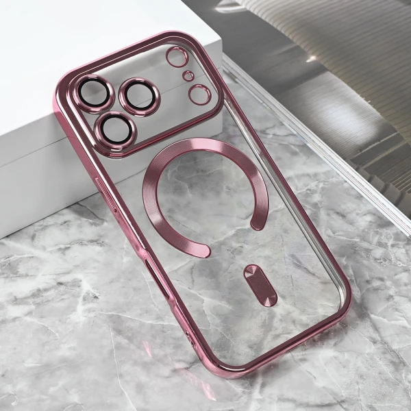 Torbica Magsafe Lux za iPhone 17 Pro 6.3 roze