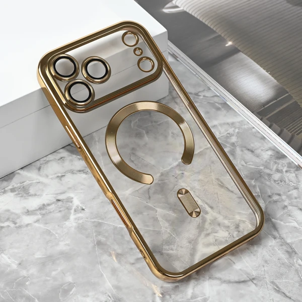 Torbica Magsafe Lux za iPhone 17 Pro Max 6.9 zlatna