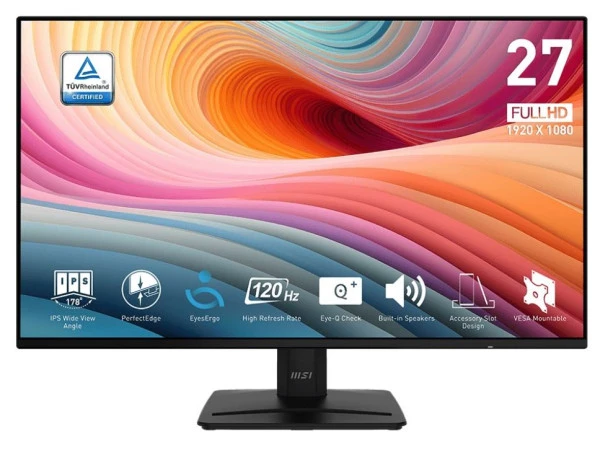 Monitor 27 MSI PRO MP271A E2 FHD IPS 120Hz 1ms HDMI, DP, VGA