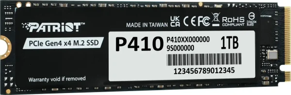 SSD M.2 NVMe 1TB Patriot P410 5000MBS4500MBS P410P1TBM28H