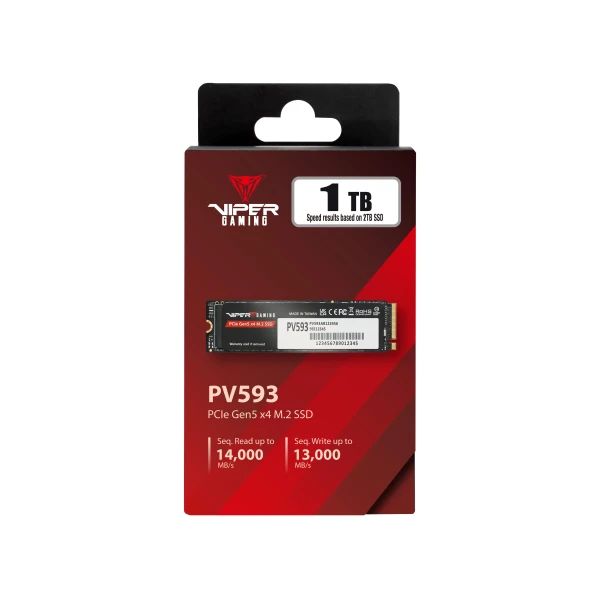 SSD M.2 NVMe 1TB Gen 5.0 Patriot PV593 14000MBs13000MBs PV593P1TBM28H