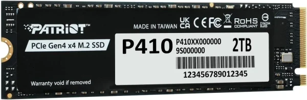 SSD M.2 NVMe 2TB Patriot P410 5000MBS4500MBS P410P2TBM28H