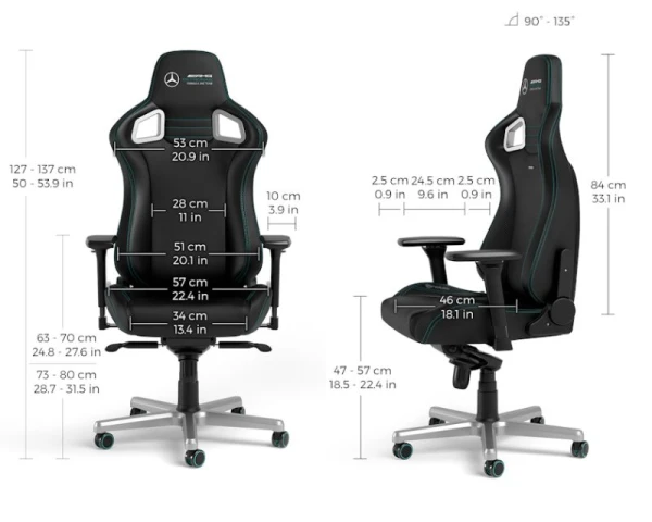 NOBLECHAIRS EPIC Mercedes-AMG Petronas F1 Team Edition Gaming stolica 