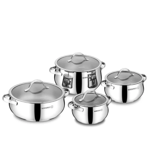 Korkmaz set Samara  8pcs Inox (A1964)