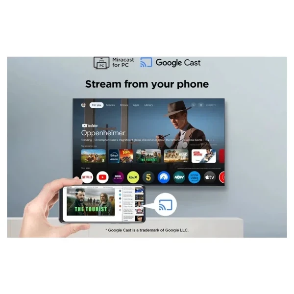 SMART LED TV 55 TCL 55V6C 3840x21604KUHDDVB-T2CS2Google TV