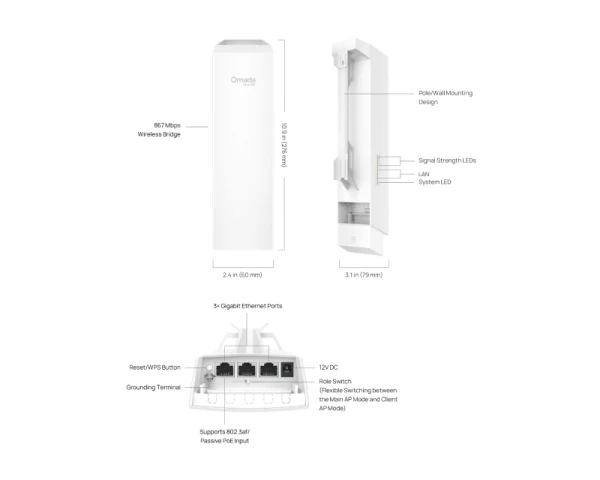 TP-LINK_ EAP215-Bridge KIT(EU) WiFi Acces point N300Mbs 