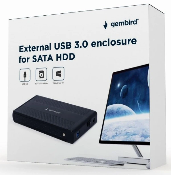 HDD 3.5 * 1TB SET USB 3.0 SATA eksterno kuciste + 1TB WD10EURX WD/ EE3-U3S-3 (3999)