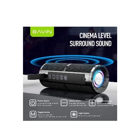 Bavin bluetooth zvučnik 8W crna - BM-06 ( 90501 )