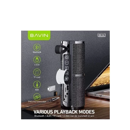 Bavin bluetooth zvučnik 8W crna - BM-06 ( 90501 )