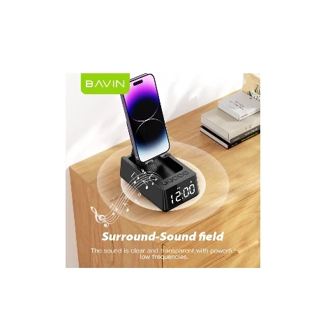 Bavin bluetooth zvučnik/stalak crna - BM-07 ( 90504 )