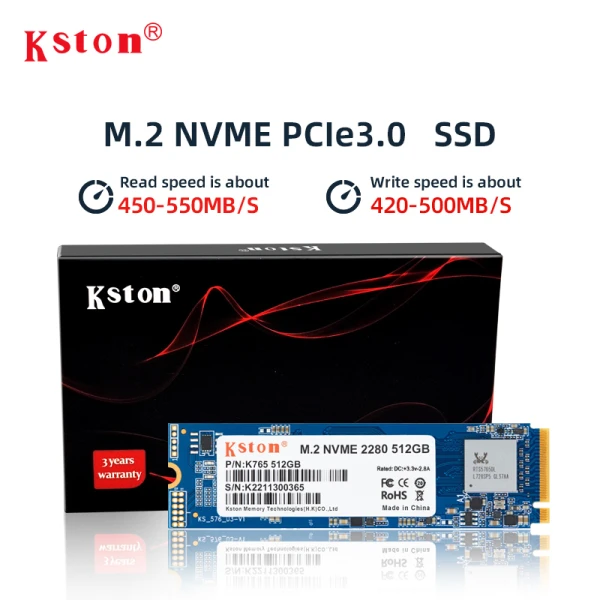 Kston M2 2280 NVME 512GB