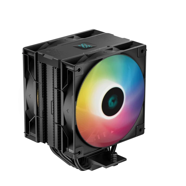 DeepCool AG400 DIGITAL PLUS 4xHeat Pipe, Real-Time CPU Screen, 220W 2x120mm 2100rpm 76CFM, Intel/AMD