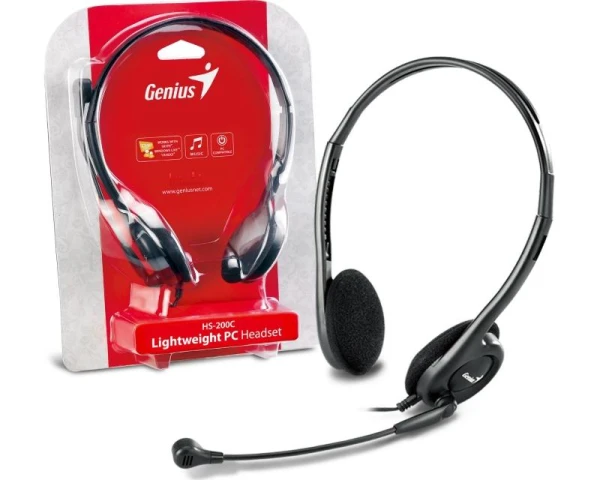 GENIUS HS-200C +Single Jack Cable slušalice sa mikrofonom 