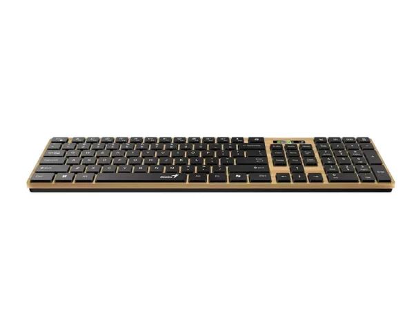 GENIUS SlimStar 7250BT, AI, Pine Wood US wireless tastatura 
