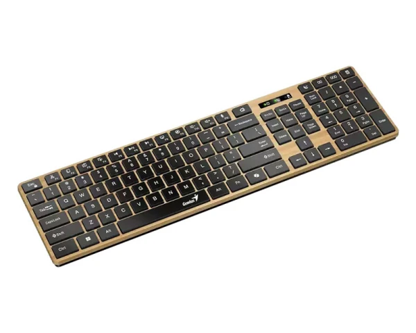 GENIUS SlimStar 7250BT, AI, Pine Wood YU wireless tastatura 