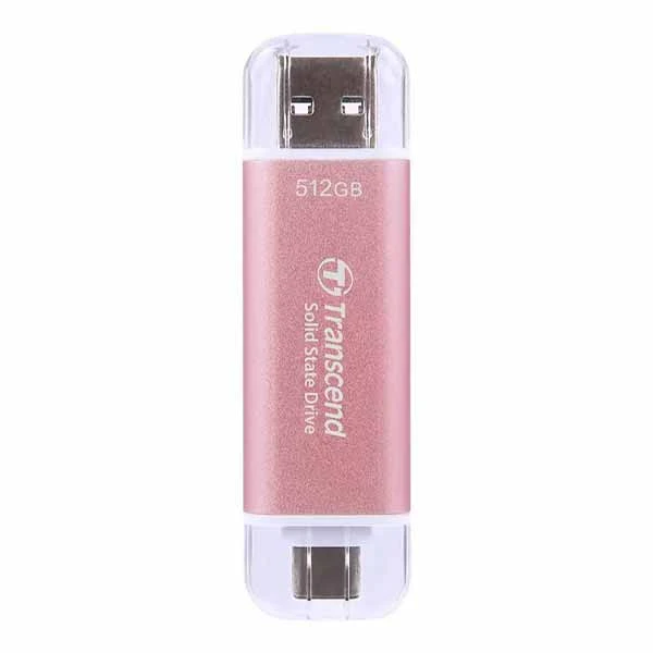 512GB, Portable SSD, ESD310P, USB 10Gbps, Type C/ A, Pink ( TS512GESD310P ) 