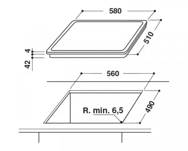 WHIRLPOOL AKT 8900 BA ugradna ploča