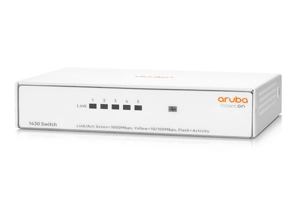 Switch Aruba HPE Networking Instant On 1430 5-port Gigabit Unmanaged Layer 2 Switch' ( 'R8R44A' ) 