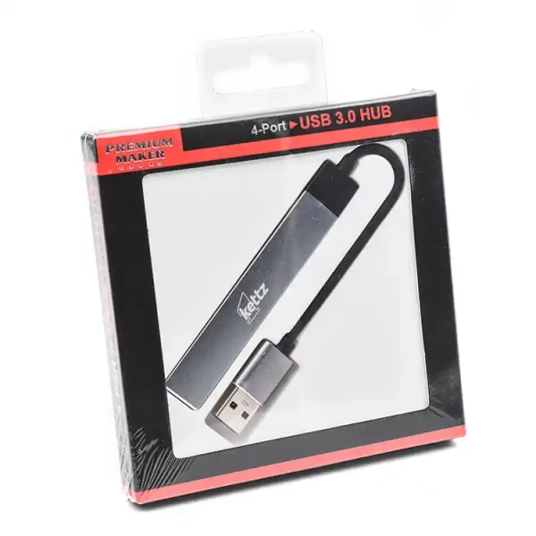 USB 3.0 hub 1 to 4 USB3.0 Ports 4 in 1 Kettz HUB-K404