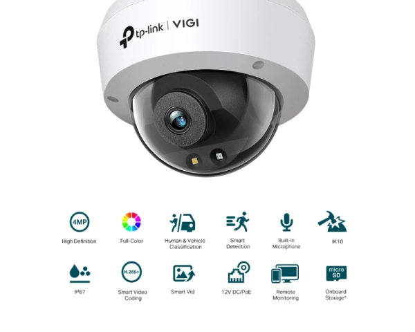 TP-LINK VIGI C240-2.8mm, 4mpx Full colour Dom kamera IR30m 