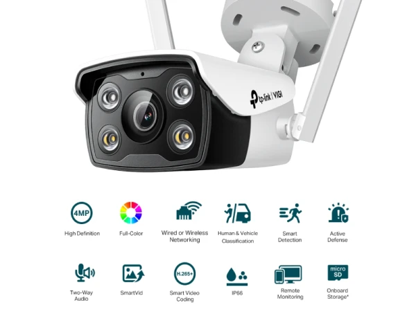 TP-LINK VIGI C340-W Bullet kamera WiFi Full-Colour 4mm IR30m 