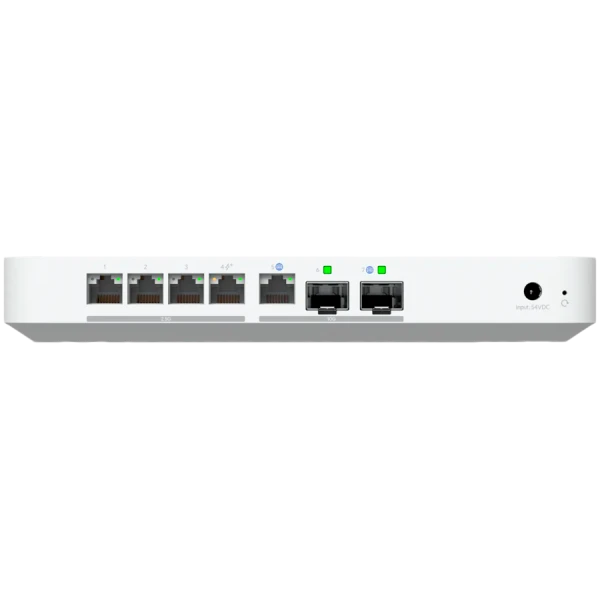 Ubiquiti UniFi UCG-Fiber-EU Desktop 10G Cloud Gateway with integrated PoE switch, Includes full UniFi application suite for device manageme