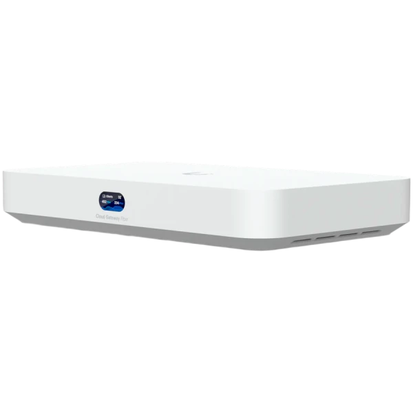 Ubiquiti UniFi UCG-Fiber-EU Desktop 10G Cloud Gateway with integrated PoE switch, Includes full UniFi application suite for device manageme
