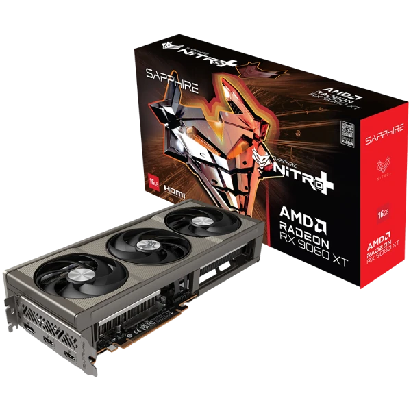 SAPPHIRE NITRO+ AMD RADEON RX 9060 XT GAMING OC 16GB DUAL HDMI  DP ( 11350-01-20G ) 