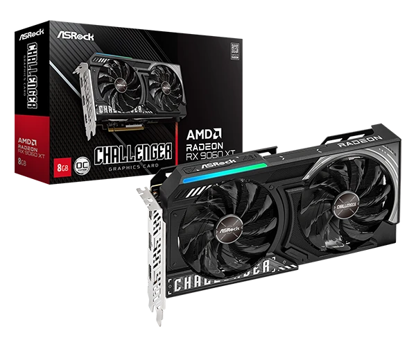 SVGA ASrock RX 9060 XT Challenger 8GBGDDR6128bitcrna, RX9060XT CL 8GO